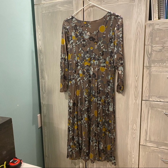 Boden womens Dress Long Sleeve Faux Wrap Size 14 - Picture 2 of 6